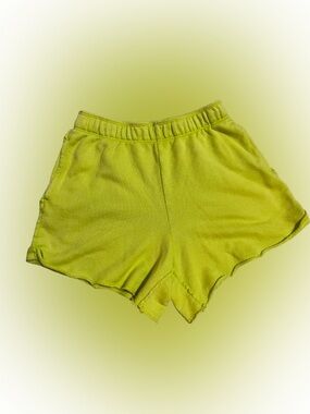 aerie Neon Lime Stretch Shorts Lounge Activewear Sz XS Super Soft